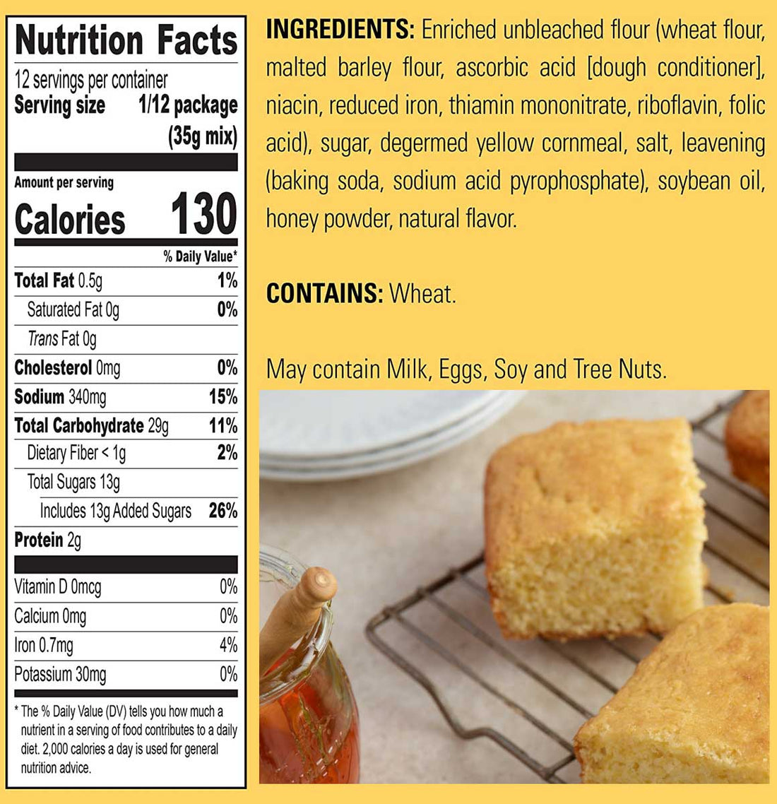 Krusteaz Honey Cornbread & Muffin Mix, 15 OZ