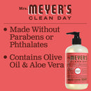 Mrs. Meyer's Clean Day Liquid Hand Soap, Rhubarb Scent, 12.5 ounce bottle - Trustables