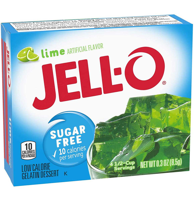 Jell-O Lime Sugar Free, 0.3 OZ - Trustables
