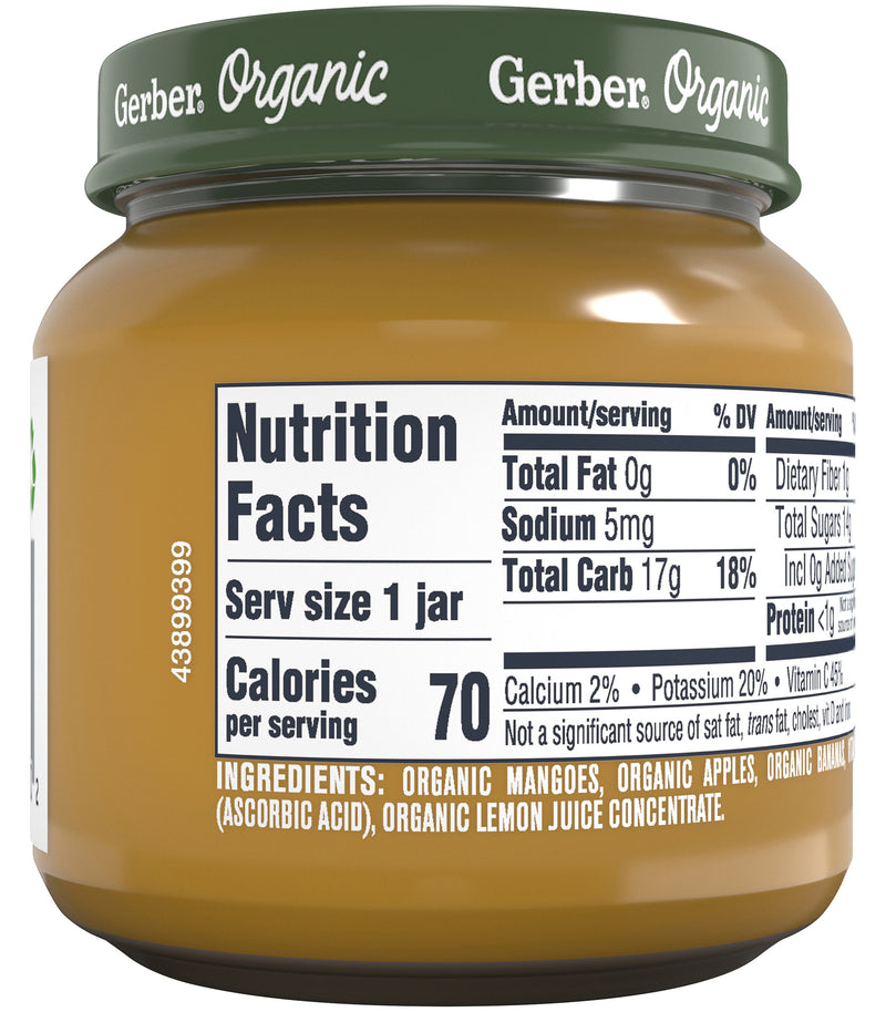 Gerber 2nd Foods, Organic Mango Apple Banana, 4 OZ - Trustables