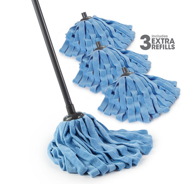 O-Cedar Microfiber Cloth Mop w/ Telescopic Handle 3 extra refills, 1 CT