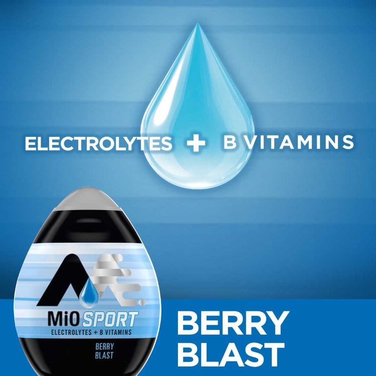 Water enhancer with electrolytes, MiO sport with B Vitamins, water flavoring with B Vitamins, Water enhancer with B Vitamins