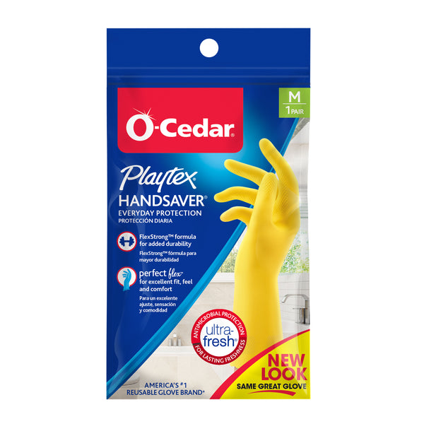 Playtex HandSaver Flex Strong Yellow Gloves, Medium, 1 PR - Trustables