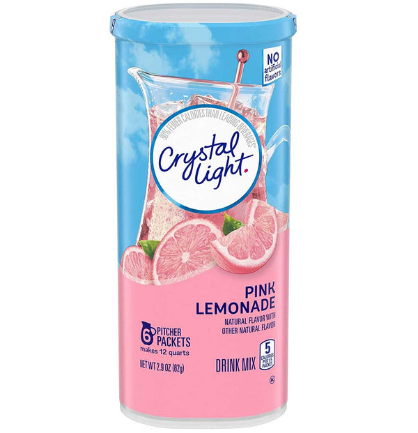 Crystal Light Multiserve Sugar Free Pink Lemonade Drink, 2.9 OZ - Trustables