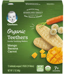 Gerber Organic Teethers Gentle Teething Wafers, Mango Banana Carrot, 1.7 OZ - Trustables