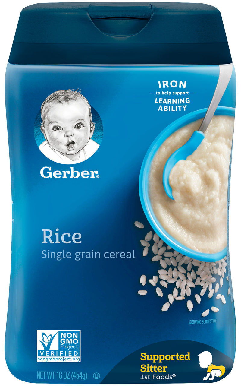 Gerber Baby Cereal, 1st Foods, Rice, 16 OZ