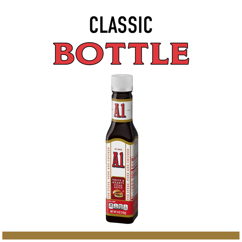 A.1.Thick & Hearty Steak Sauce Bottle, 10 OZ - Trustables