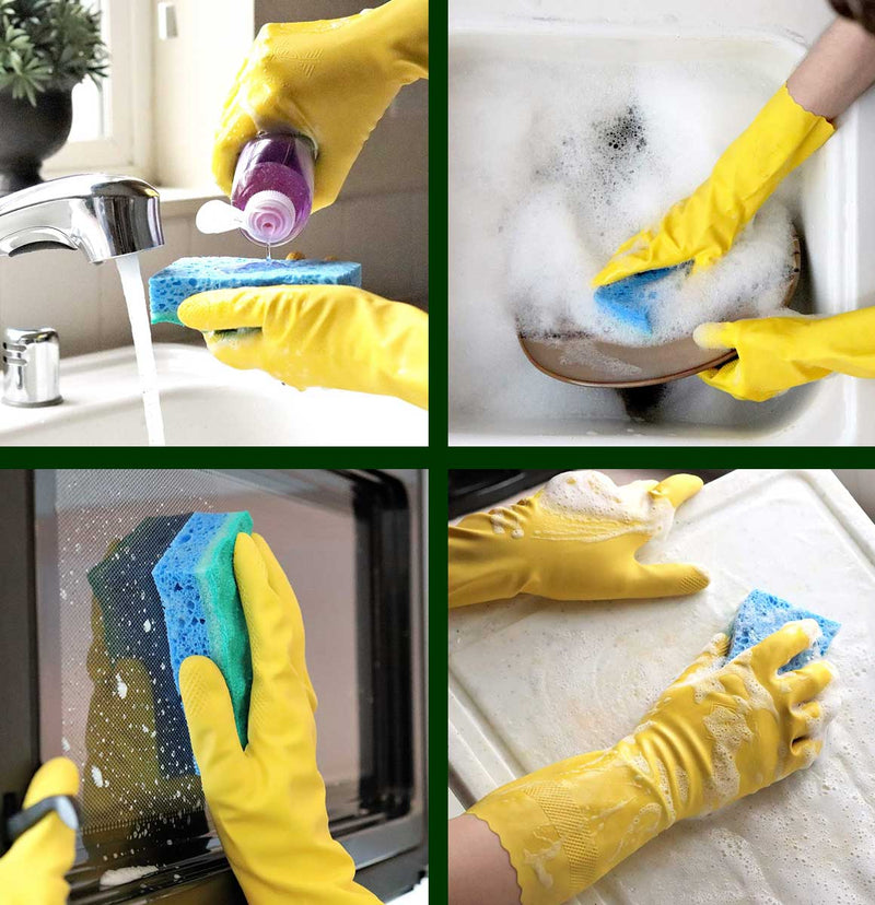 Playtex HandSaver Flex Strong Yellow Gloves, Large, 1 PR - Trustables