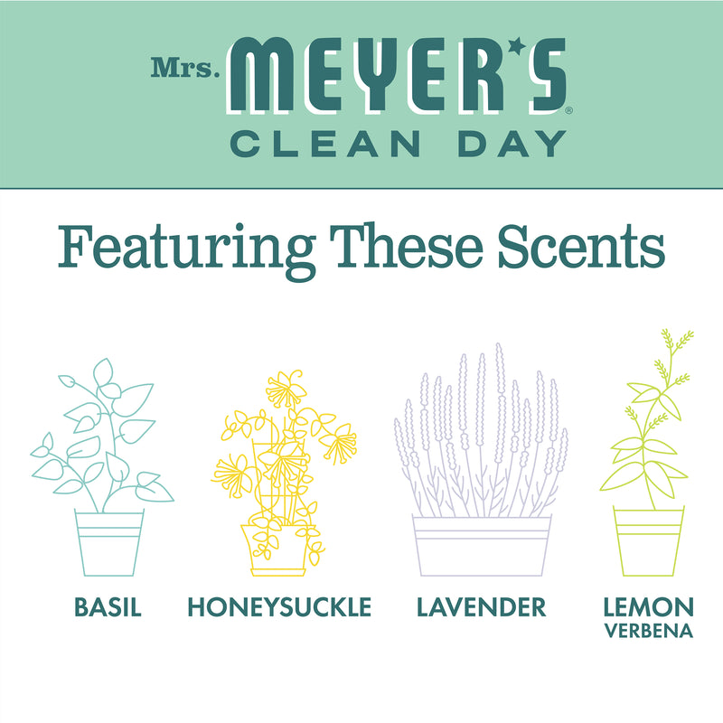 Mrs. Meyer's Clean Day Liquid Hand Soap Bottle, Mint Scent, 12.5 fl oz - Trustables