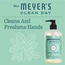 Mrs. Meyer's Clean Day Liquid Hand Soap Bottle, Mint Scent, 12.5 fl oz - Trustables