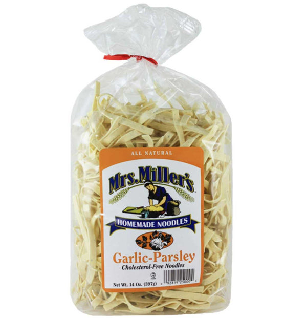 Mrs. Miller's Garlic Parsley Noodles, 14 OZ - Trustables