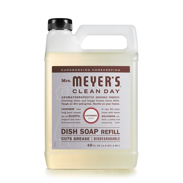 Mrs. Meyer's Clean Day Liquid Dish Soap Refill, Lavender Scent, 48 ounce bottle - Trustables