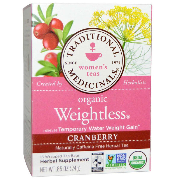 Traditional Medicinals Organic Weightless Cranberry Women's Tea, 16 Tea Bags - Trustables