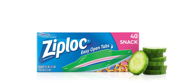 Ziploc Snack Bags, 40 CT - Trustables