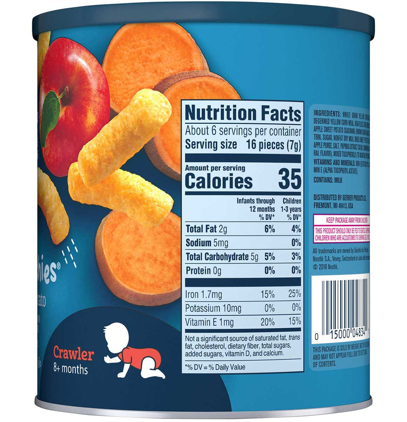 Gerber Lil' Crunchies, Apple Sweet Potato, 1.48 OZ - Trustables