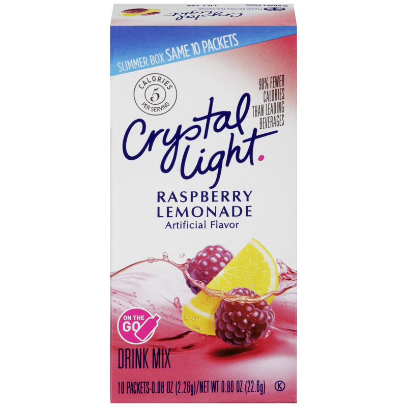 Crystal Raspberry Lemonade Crystal Light On-the-Go Raspberry Lemonade Drink Mix, 10 CT