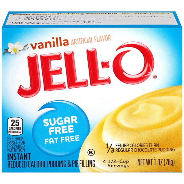 Jell-O Sugar-Free Instant Pudding and Pie Filling, 1 OZ - Trustables
