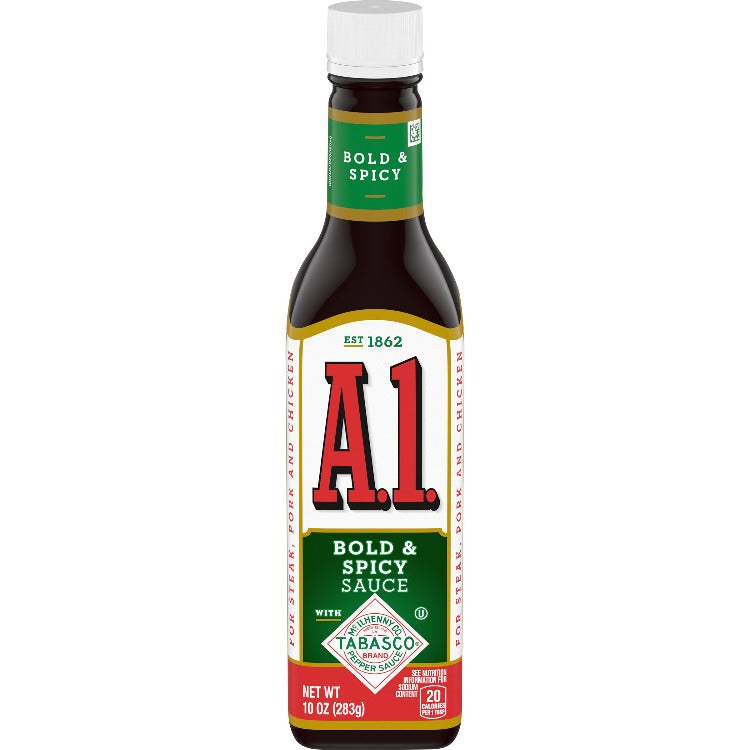 A.1. Bold & Spicy Sauce Bottle, 10 OZ - Trustables