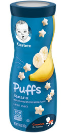 Gerber Puffs Cereal Snacks, Banana, 1.48 OZ - Trustables