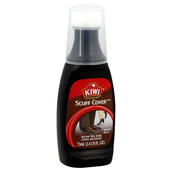 KIWI Scuff Cover Instant Wax Shine Brown, 2.4 FL OZ - Trustables