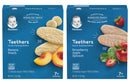Gerber Teethers Variety Pack, 1 Banana Peach, 1 Strawberry Apple Spinach, 2 CT - Trustables