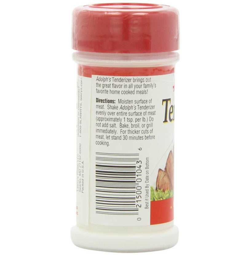 Adolph's Unseasoned Meat Tenderizer - 44.5 Oz, Large Size, Perfect For Grilling & Cooking