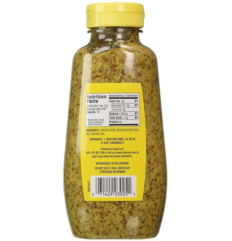Zatarain's Creole Mustard Squeeze Bottle, 12 OZ - Trustables