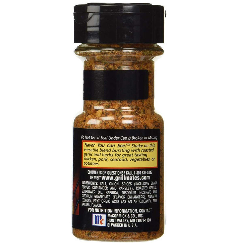 McCormick Grill Mates Roasted Garlic & Herb Seasoning, 2.75 OZ - Trustables