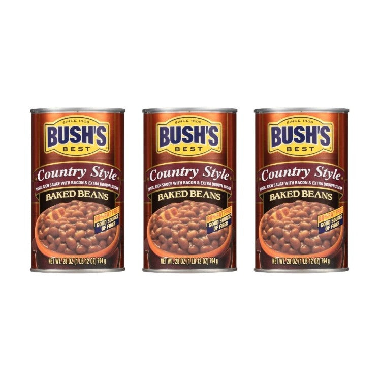 BUSH'S BEST Canned Country Style Baked Bean 3 count