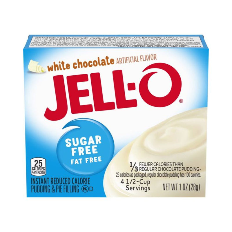 Jell-O White Chocolate Sugar Free Instant Pudding & Pie Filling Mix, 1 OZ