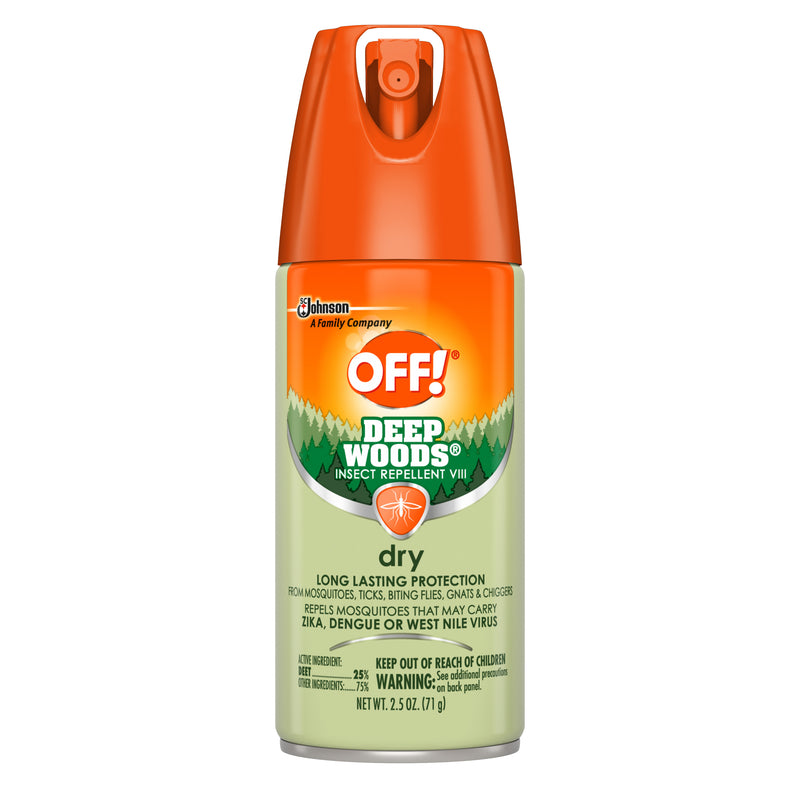 OFF! Deep Woods Insect Repellent VIII Dry, 2.5 oz, 1 ct - Trustables