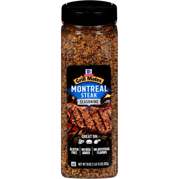 McCormick Grill Mates Montreal Steak Seasoning (No Msg), 29 OZ - Trustables