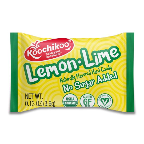 Koochikoo Sugar Free Organic Drops Pouch, Lemon Lime, 2 oz 16 CT