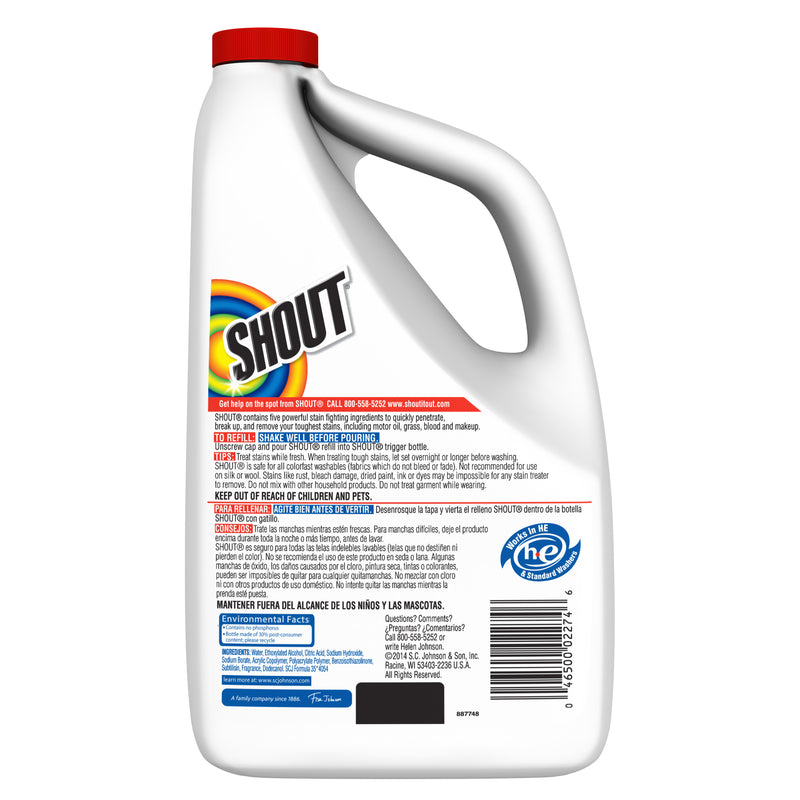 Shout Triple-Acting Laundry Stain remover In-Wash Powder Refill, 60 fl  oz/1.77 L Ingredients and Reviews
