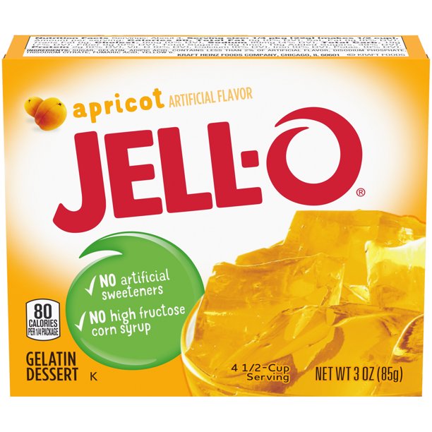 Jell-O Instant Gelatin Mix, Apricot, 3 OZ - Trustables