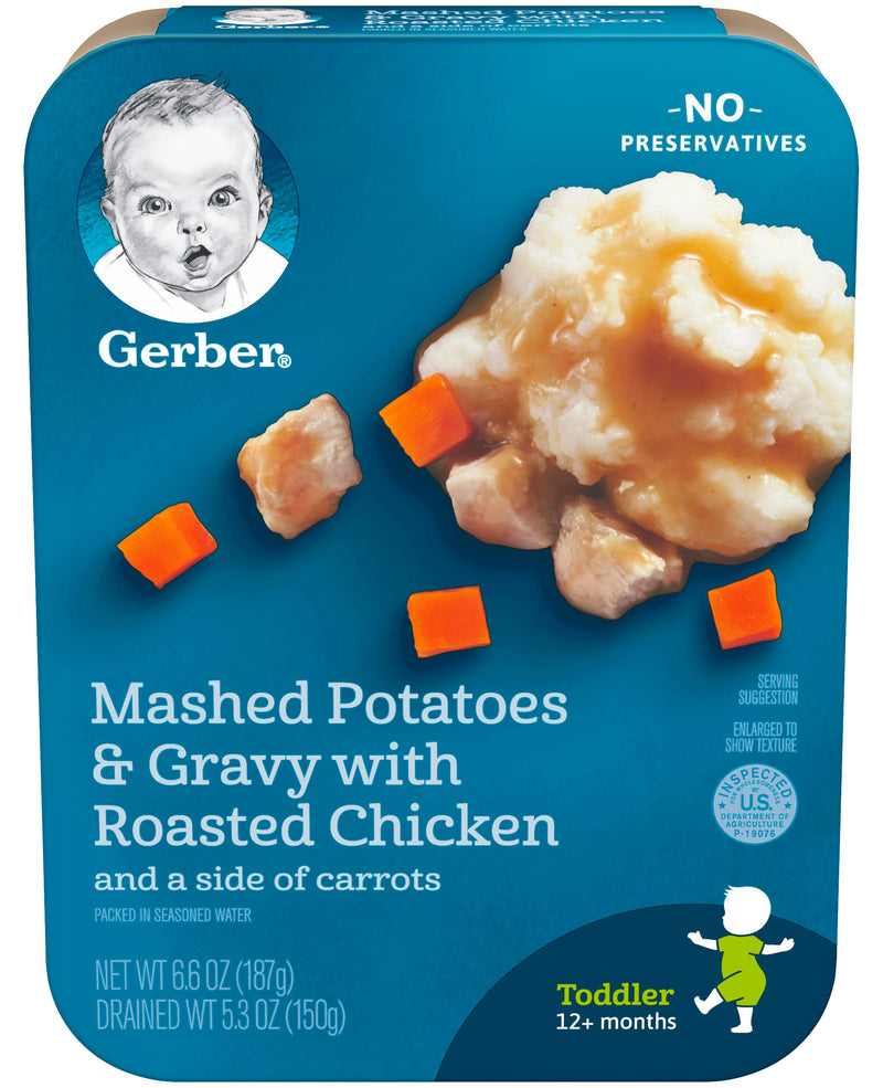 Gerber Graduates Lil' Meals Mashed Potatoes & Gravy with Roasted Chicken & Carrots, 6.6 OZ