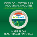 Hefty EcoSave 10-1/8" Compostable Compartment Plates, 16 CT - Trustables
