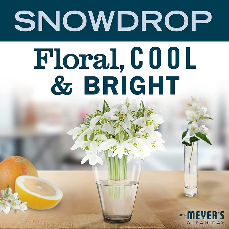 Mrs. Meyer's Soy Candle, Snow Drop, 7.2 OZ - Trustables