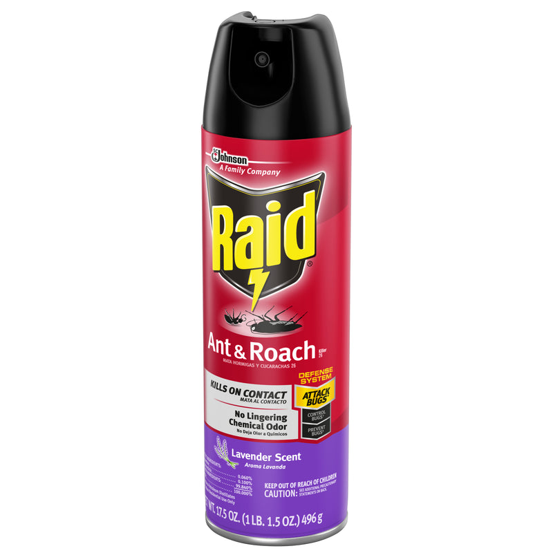 Raid Ant & Roach Killer 26, Lavender Scent, 17.5 oz - Trustables