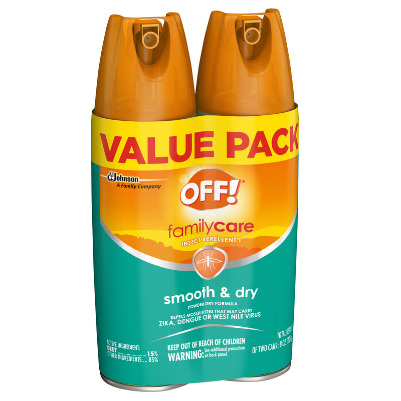 OFF! FamilyCare Insect Repellent I, Smooth & Dry, 4 oz, 2 ct - Trustables