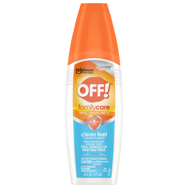OFF! FamilyCare Insect Repellent II, Clean Feel, 6 oz, 1 ct - Trustables