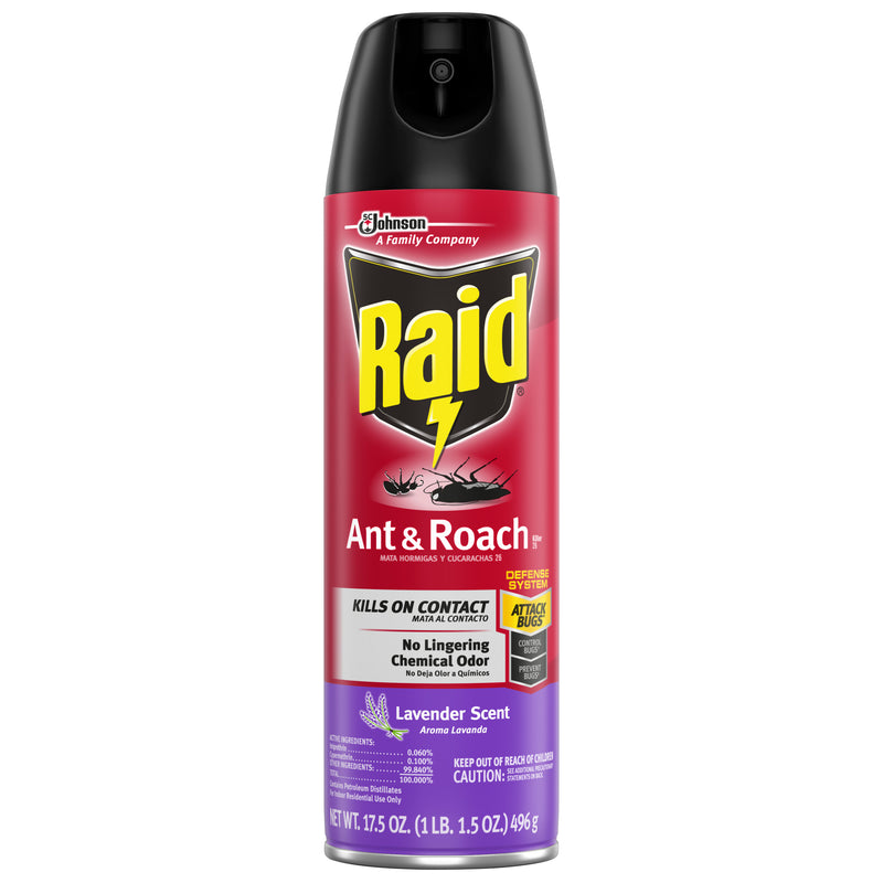 Raid Ant & Roach Killer 26, Lavender Scent, 17.5 oz - Trustables