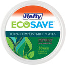 Hefty EcoSave 6-3/4" Compostable Plates, 30 CT - Trustables